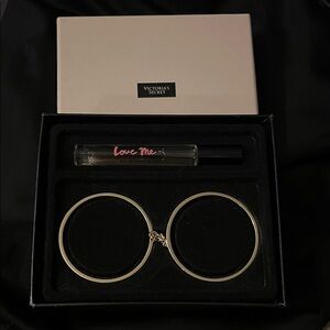 Victoria's Secret Love Me Perfume with Silver Bangles